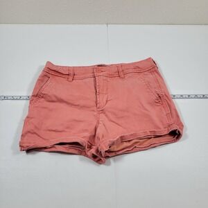 Liverpool Chino Shorts Womens 8/29 Pumpkin Orange Excellent XM9068TH Mid Rise